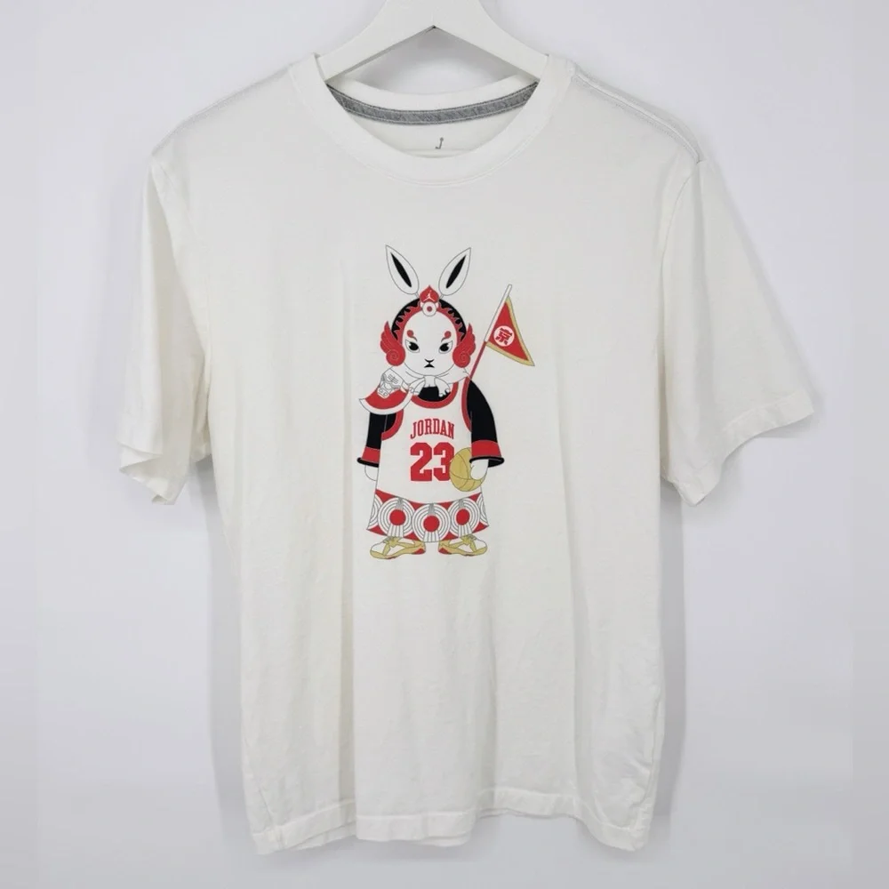 Nike Air Jordan Rabbit‎ Graphic T-Shirt White XL RARE! CD2607-100